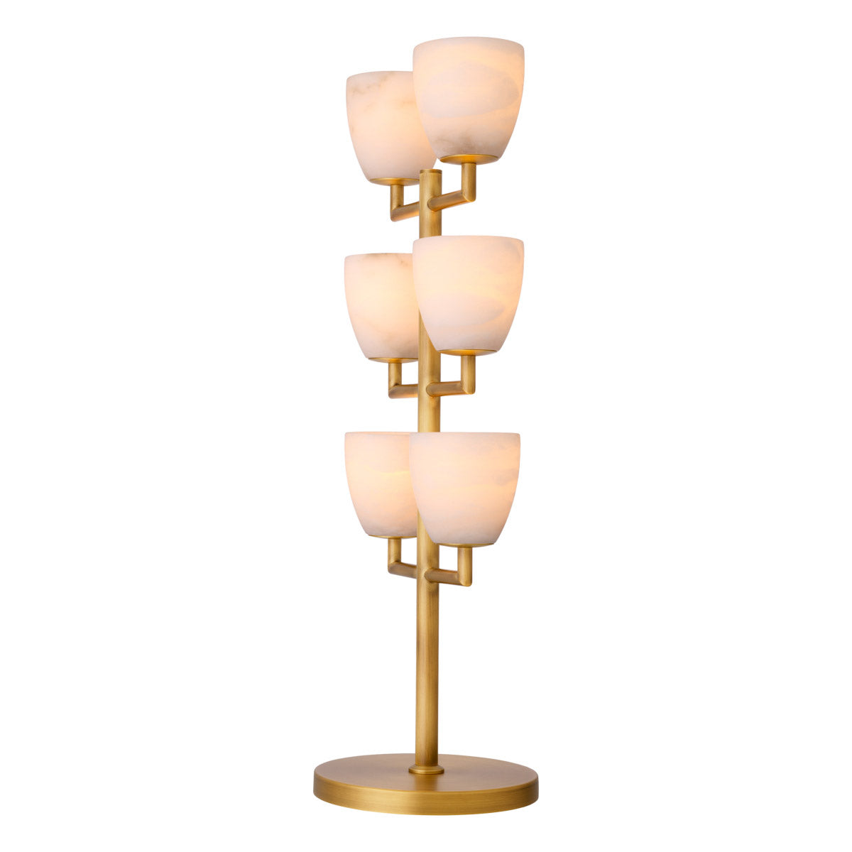 Eichholtz Table Lamp Valerius translucent shades of alabaster, it showcases a crisp and contemporary design. If you like the