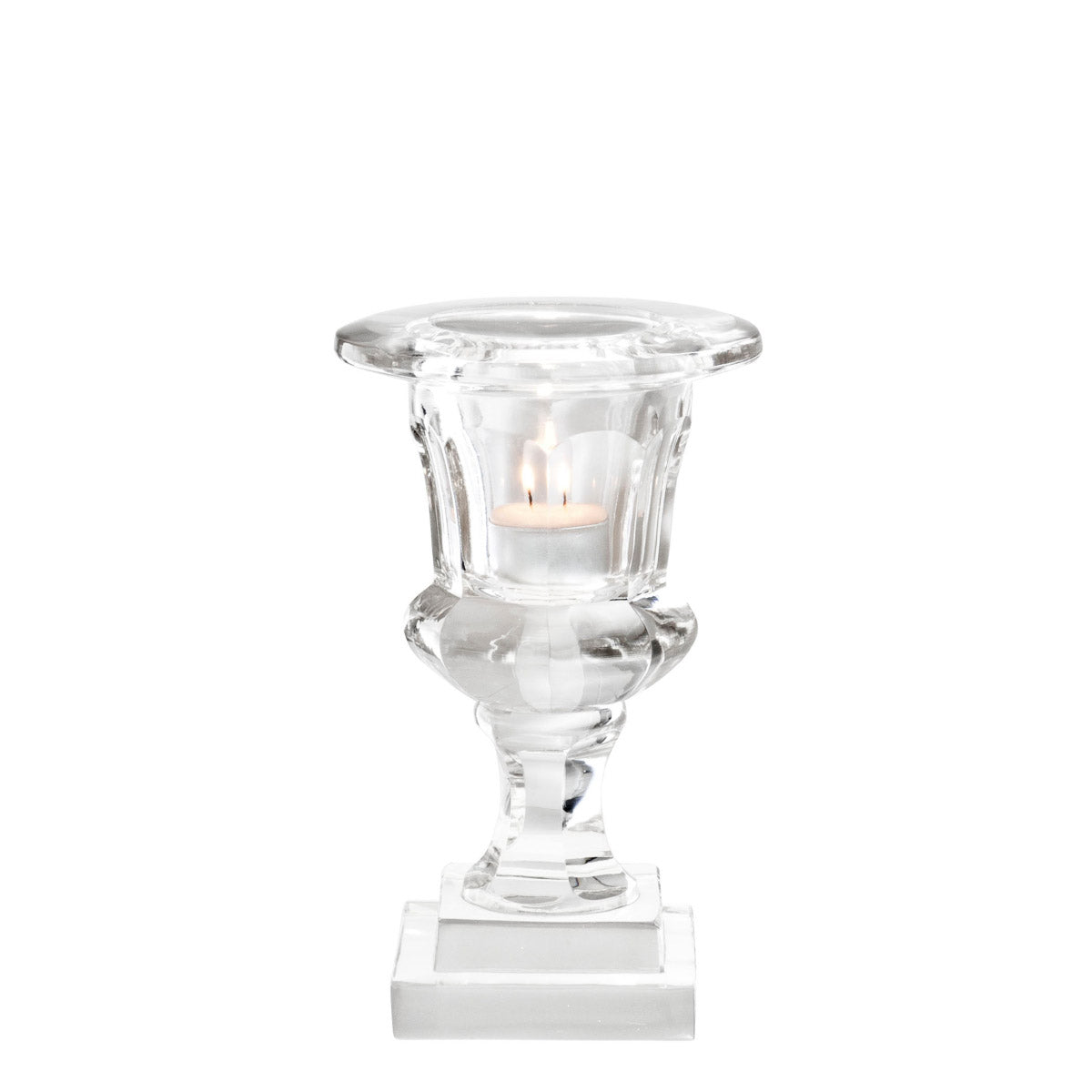 Eichholtz Tealight Holder Corolle will certainly add a spark to your table dÃ©cor. It is made from hand blown