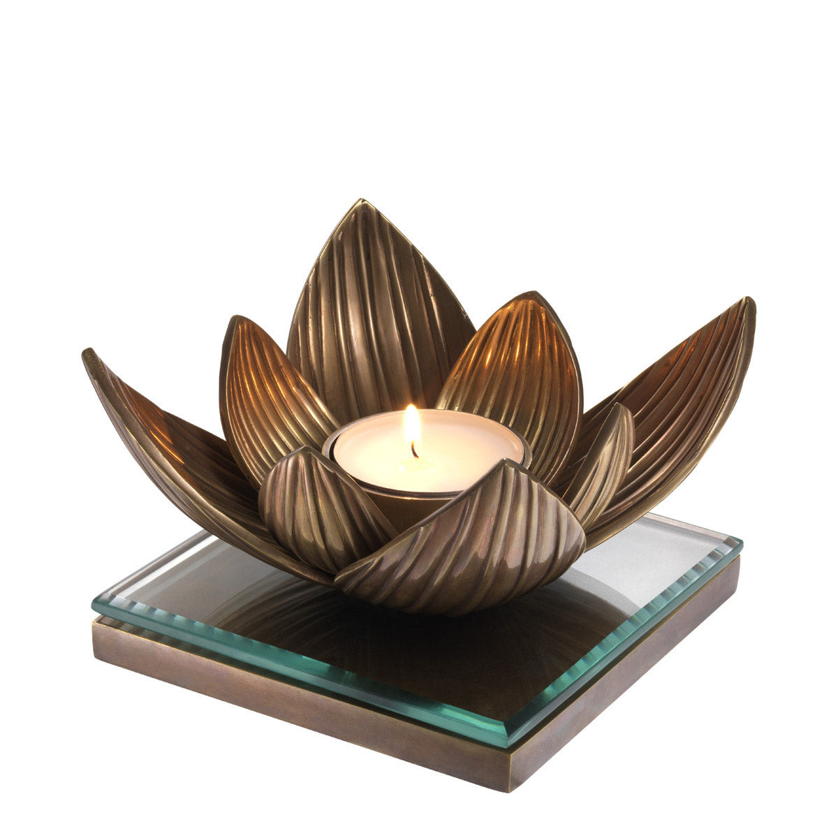 Eichholtz Tealight Holder Lotus 0 Tealight Holder Lotus Crafted by Eichholtz this candle holder pairs refined design with elevated