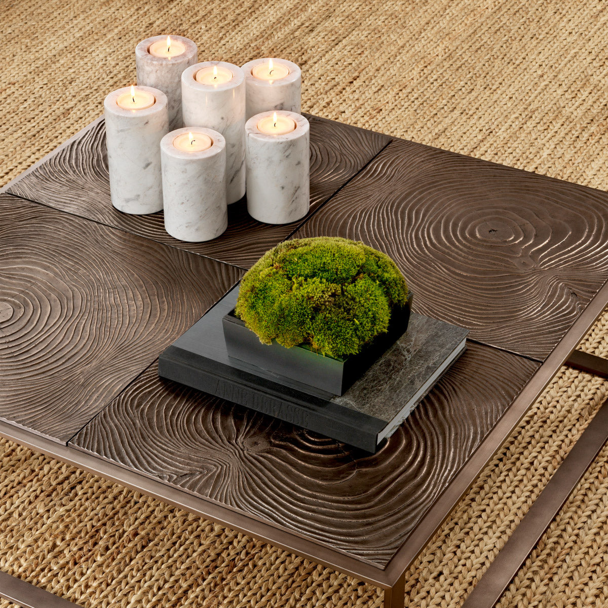 White Marble Tealight Holders (2) Tobor