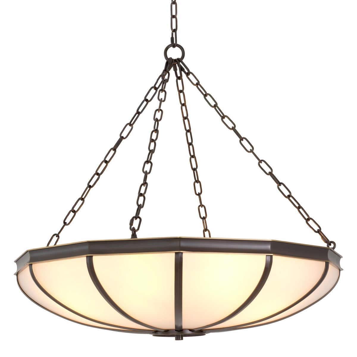 Chandelier Jenkins L Bronze finish | white glass Lighting TM0355UL 2