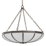 Chandelier Jenkins L Bronze finish | white glass Lighting TM0355UL 4