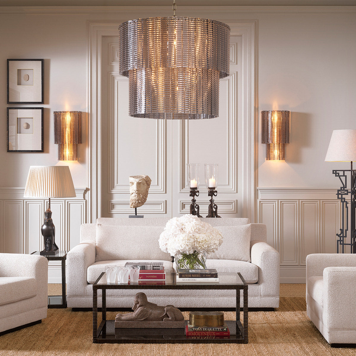 Coffee Table Bethesda Bronze highlight finish | clear glass | smoke glass Tables TM0357 3