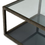 Coffee Table Bethesda Bronze highlight finish | clear glass | smoke glass Tables TM0357 6
