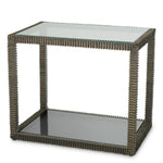 Side Table Bethesda Bronze highlight finish | clear glass | smoke glass Tables TM0358 2