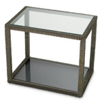 Side Table Bethesda Bronze highlight finish | clear glass | smoke glass Tables TM0358 5