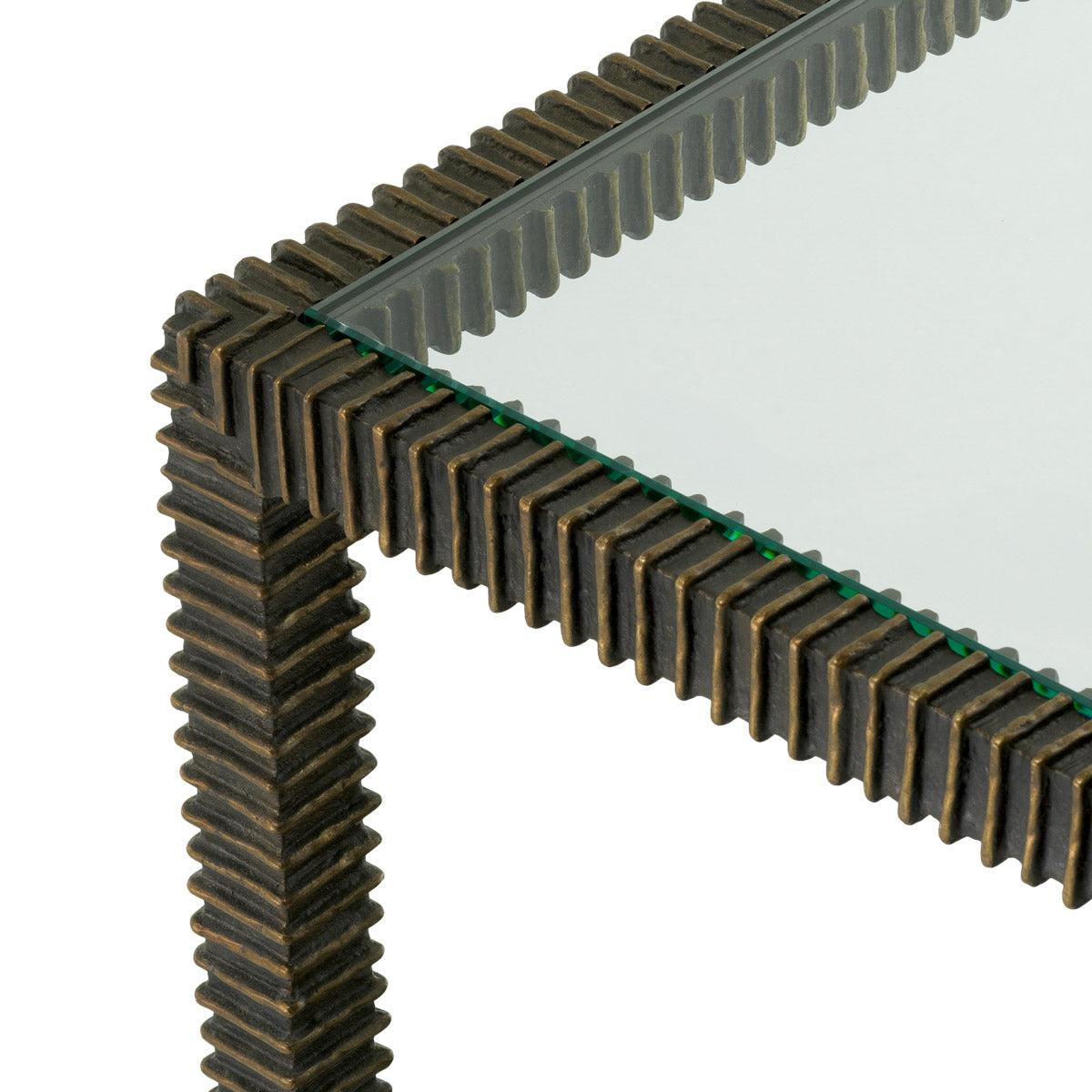 Side Table Bethesda Bronze highlight finish | clear glass | smoke glass Tables TM0358 6