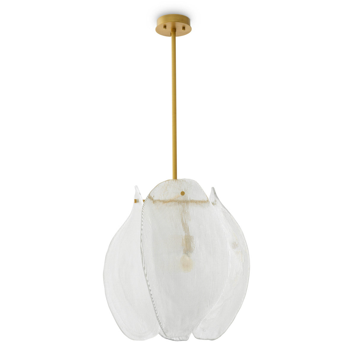 Chandelier Hibis Antique brass finish | clear glass Lighting TM0376UL 4