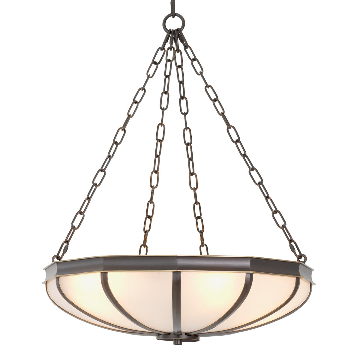 Chandelier Jenkins S Bronze finish | white glass Lighting TM0377UL 2