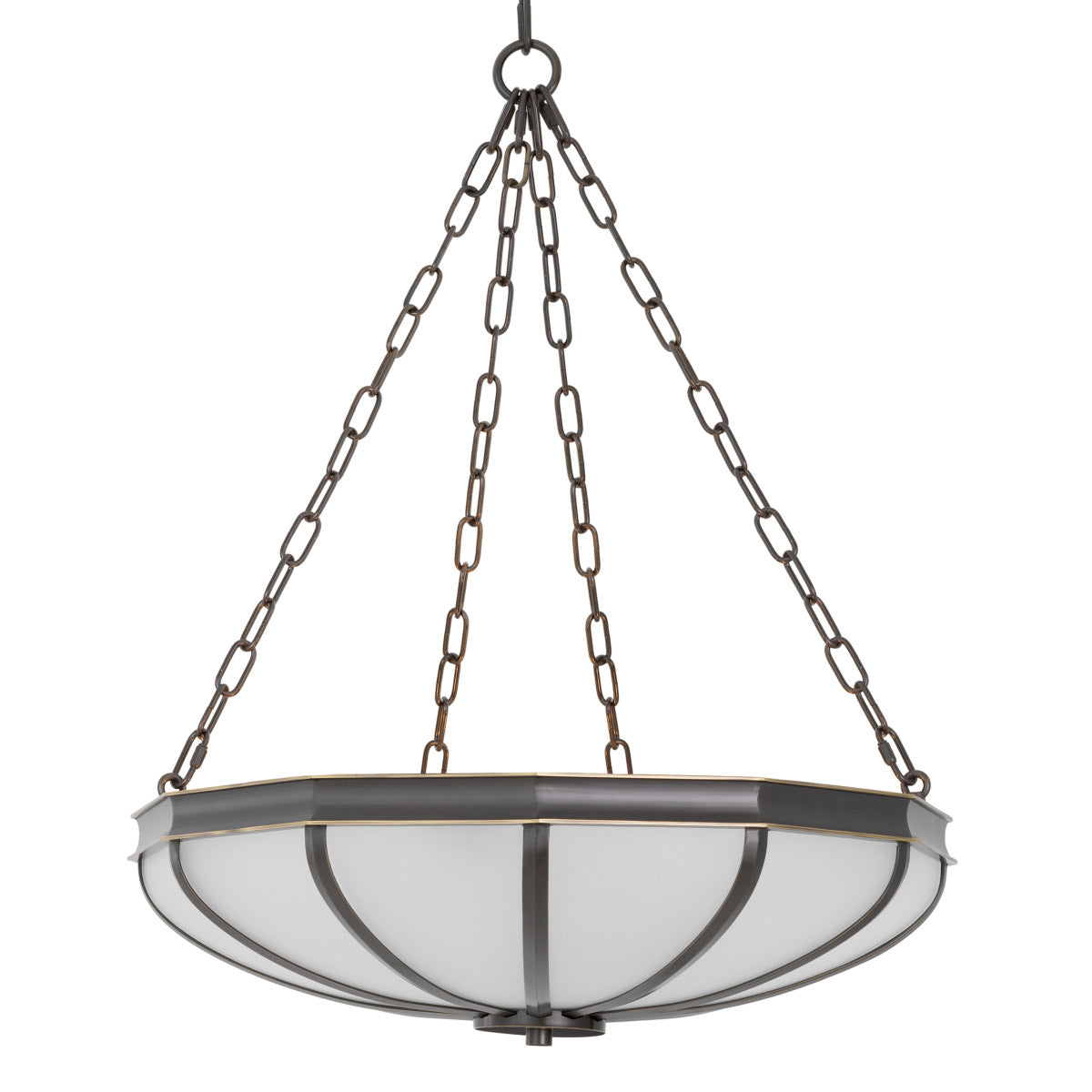Chandelier Jenkins S Bronze finish | white glass Lighting TM0377UL 4
