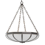 Chandelier Jenkins S Bronze finish | white glass Lighting TM0377UL 4