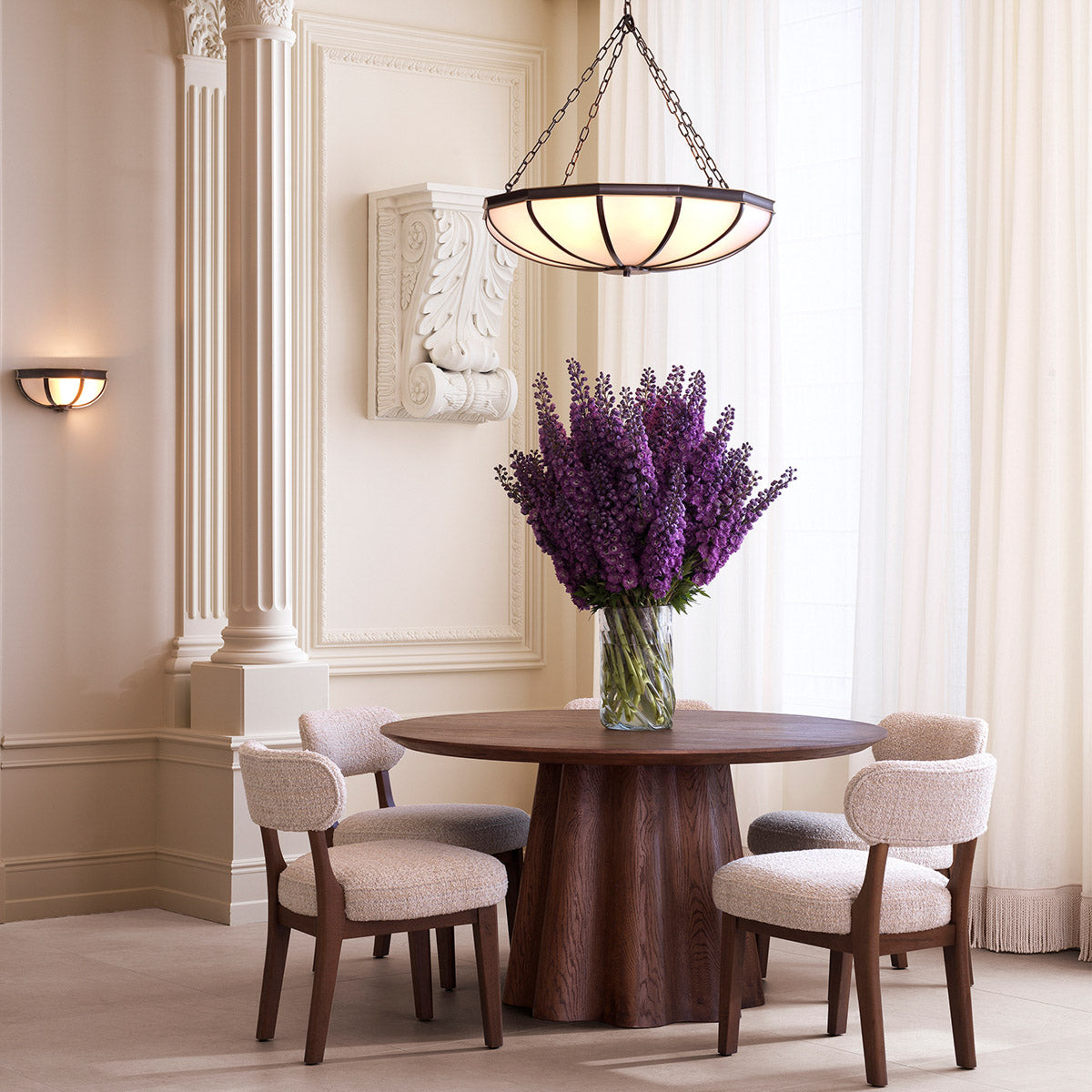 Dining Table Papyrus Dark brown oak veneer Tables TM0380 3