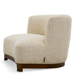 Chair Stelvio Winslow chenille beige | walnut finish base 94% polyester | 6% acrylic Chairs & Sofas TMA0342 4