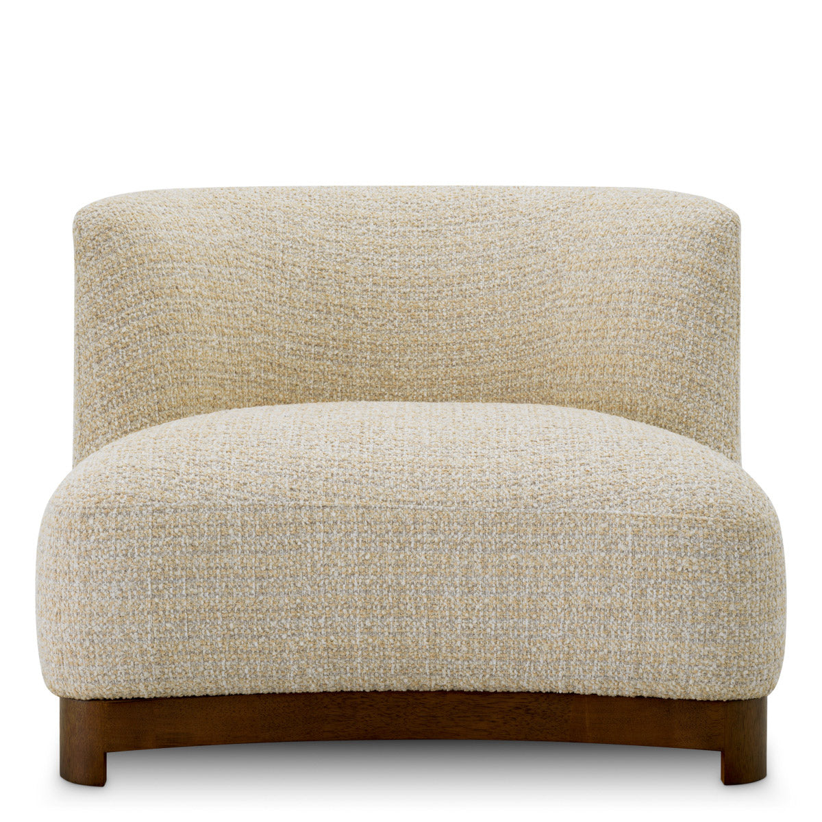 Chair Stelvio Winslow chenille beige | walnut finish base 94% polyester | 6% acrylic Chairs & Sofas TMA0342 5