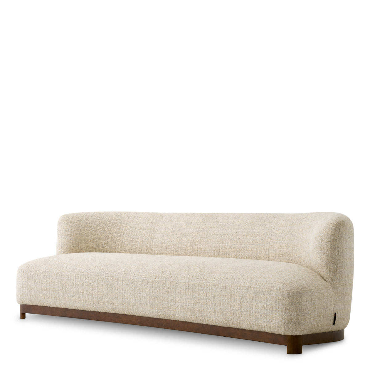 Sofa Stelvio Winslow chenille beige | walnut finish base 94% polyester | 6% acrylic Chairs & Sofas TMA0344 2
