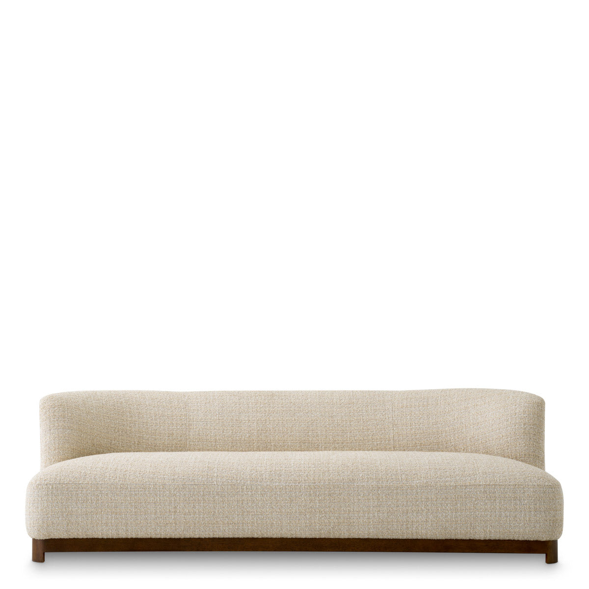 Sofa Stelvio Winslow chenille beige | walnut finish base 94% polyester | 6% acrylic Chairs & Sofas TMA0344 5