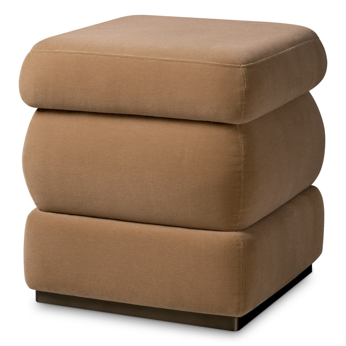 Stool Fifth Morris merino camel | bronze finish base Chairs & Sofas TMA0353