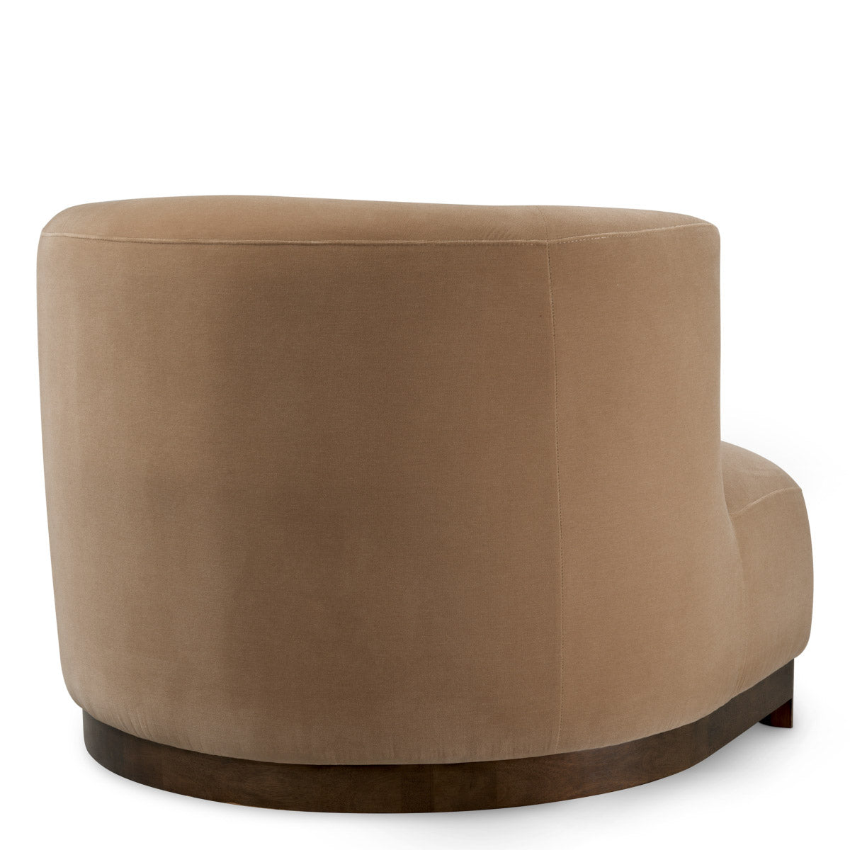 Chair Stelvio Morris merino camel | walnut finish base 100% merino wool Chairs & Sofas TMA0402 6