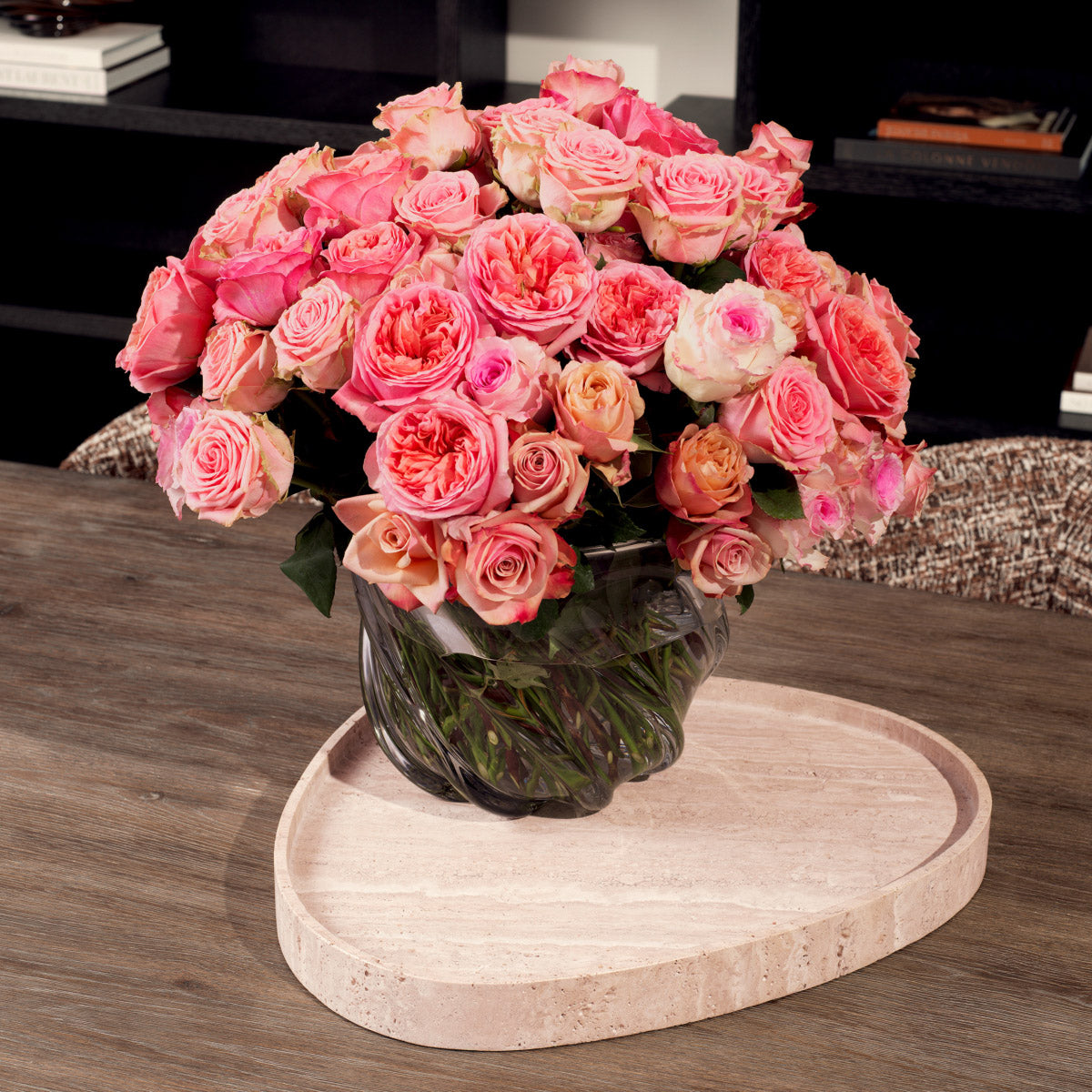 Eichholtz Tray Arman adds a touch of natural elegance to any space. Each tray is unique, showcasing the