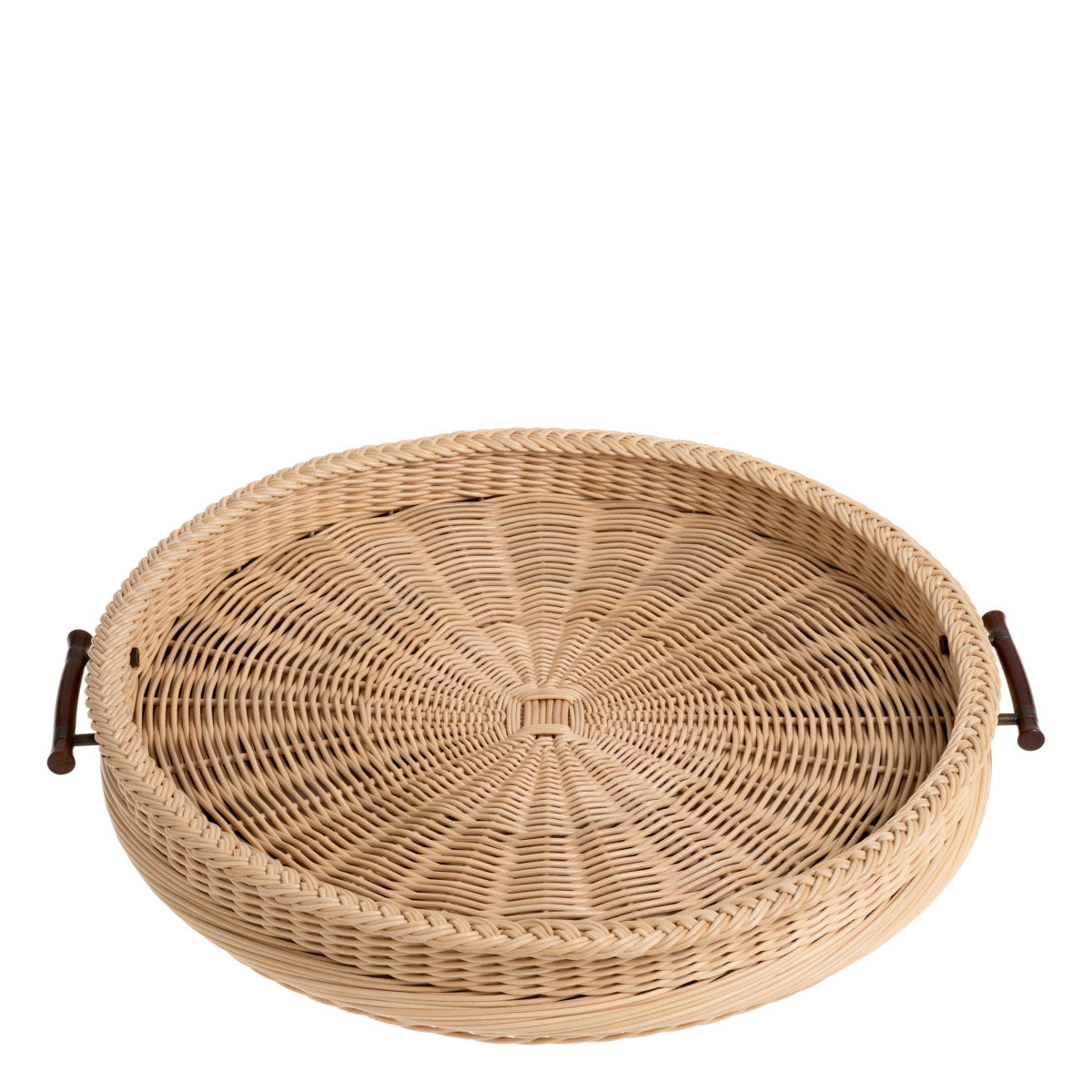 Eichholtz Tray Vimini S features a stunning weave pattern that brings a touch of timeless sophistication to any living