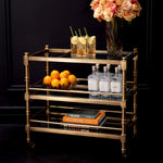 Eichholtz Trolley Alexia give your decor classical allure, while also providing more storage space. The shelves help to