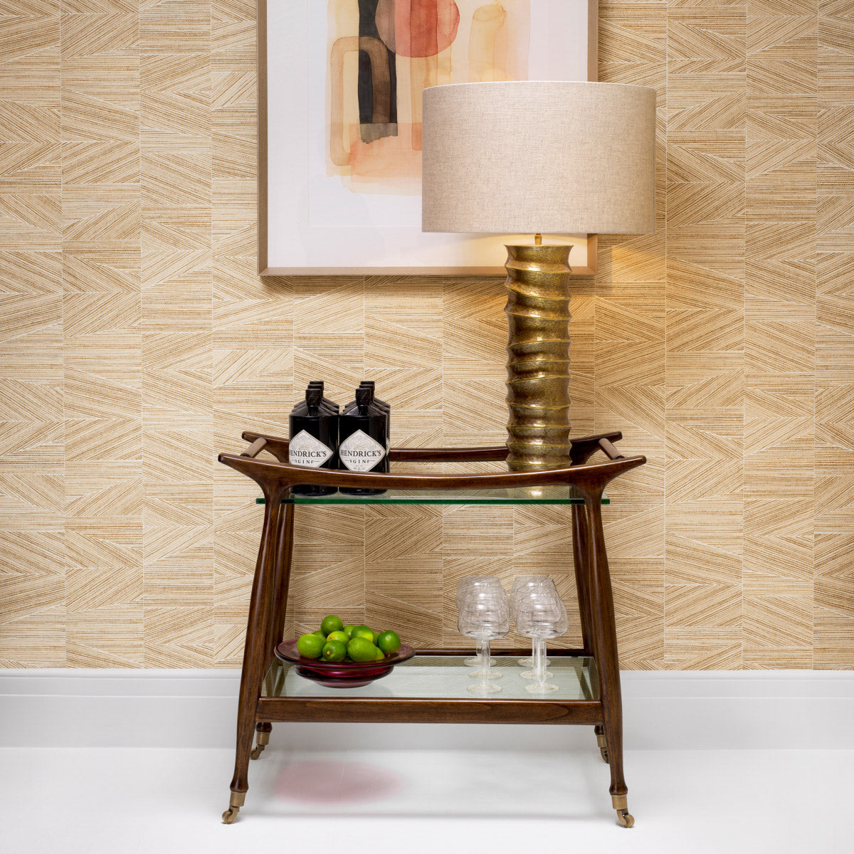 Eichholtz Trolley Manzo furniture piece, with its timeless brown finish and clear glass top, offers both beauty and