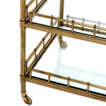 Eichholtz Trolley Scarlett inspiration from classic pieces this vintage brass finished bar cart offers a contemporary take on