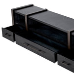 Eichholtz TV Cabinet Canova on either side. The charcoal grey oak veneer of the case goes well with the