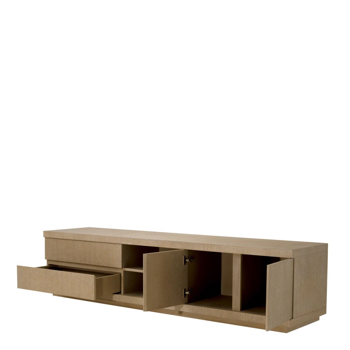Eichholtz TV Cabinet Crosby anchor piece in your living space. With its simple yet sturdy design and washed oak