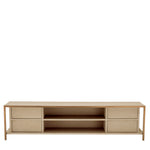 Eichholtz TV Cabinet Wilmot well-suited to any modern living room or bedroom. Two cabinets with drawers and two shelves