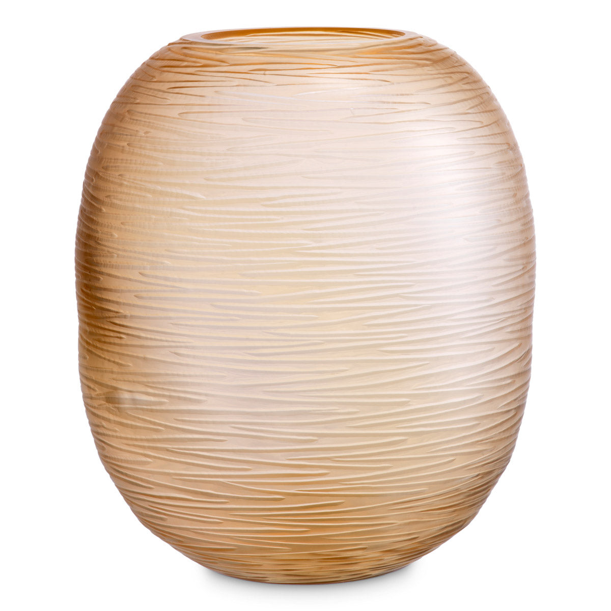 Eichholtz Vase Alessio L The exquisite Eichholtz Alessio Vase L is a stunning art piece crafted from hand-blown glass.