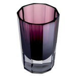 Eichholtz Vase Chavez L a beautiful crystal vase with a flared octagonal design. Embodying chic style, it naturally illuminates