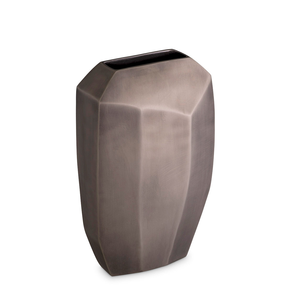 Eichholtz Vase Linos S The Linos S Vase is a striking masterpiece with its captivating matte nickel finish. An