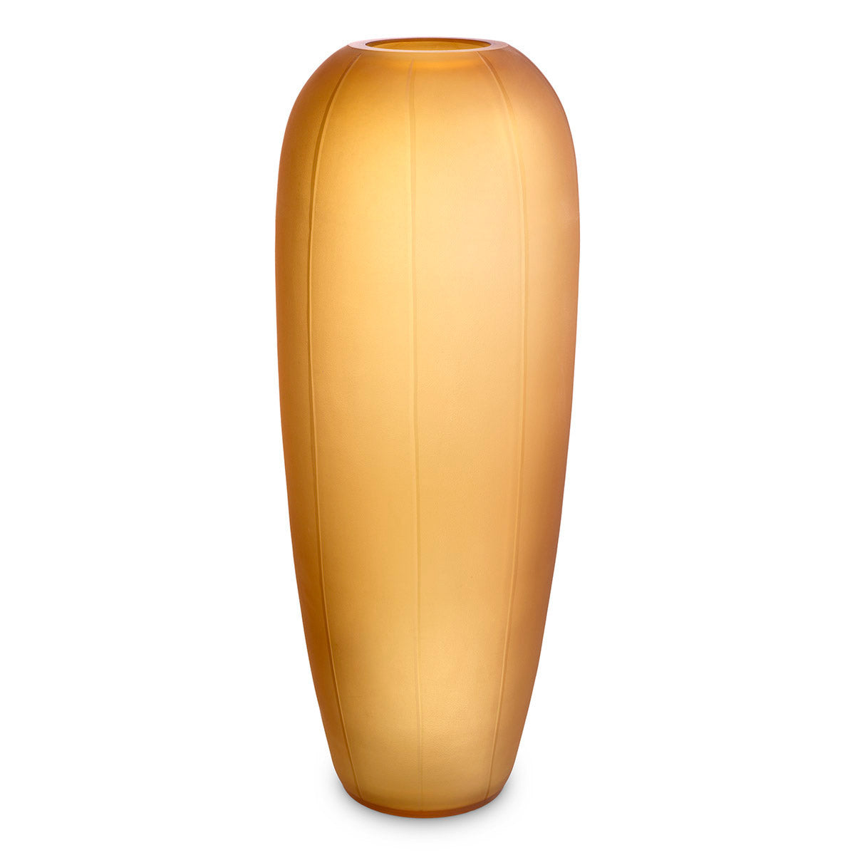 Eichholtz Vase Zenna L Indulge in the glow of luxury with Eichholtz's Vase Zenna L amber. Handcrafted from amber-colored