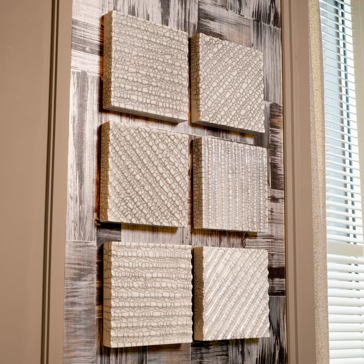 Eichholtz Wall Decoration Division straight technique with a crackled white finish. Featuring straight lines, this wall element is meticu...