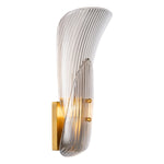 Eichholtz Wall Lamp Amun brushed-brass finish and smoke glass, this lamp pays homage to the creativity and artisanship of