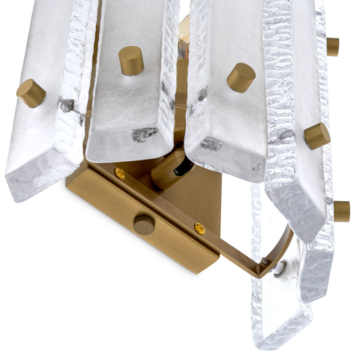 Eichholtz Wall Lamp Blason Single statement in any luxury interior. Dimensions W 8.5" D 5.0" H 10.5" Expertly made for