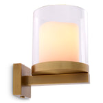 Eichholtz Wall Lamp Donovan Finished in antique brass and provided with a lantern of clear glass, Wall Lamp Donovan