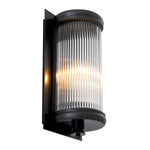 Eichholtz Wall Lamp Glorious S Lamp. This alluring Art Deco inspired luminaire features a bronze finish and clear glass rods