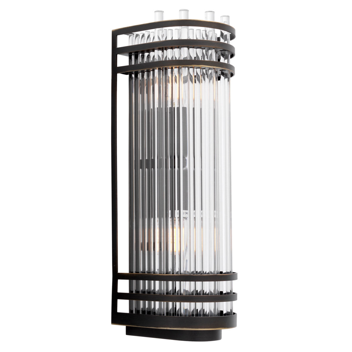 Eichholtz Wall Lamp Gulf S tubular design. Featuring a mix of vertical and horizontal lines, this elegant wall lamp will