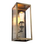 Eichholtz Wall Lamp Irving glass panels. Very stylish with the dimmable LED Bulb Signature (not included). Wall Lamp Irving