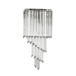 Eichholtz Wall Lamp Marino tapered array of clear glass rods with a sublime fringe-like effect. Wall Lamp Marino Crafted