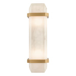 Eichholtz Wall Lamp Pandora alabaster shade beautifully complements the antique brass finish fixture. Wall Lamp Pandora Crafted by Eichholtz