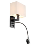 Eichholtz Wall Lamp Reading finish and comes with a white pleated lampshade. Wall Lamp Reading Crafted by Eichholtz this