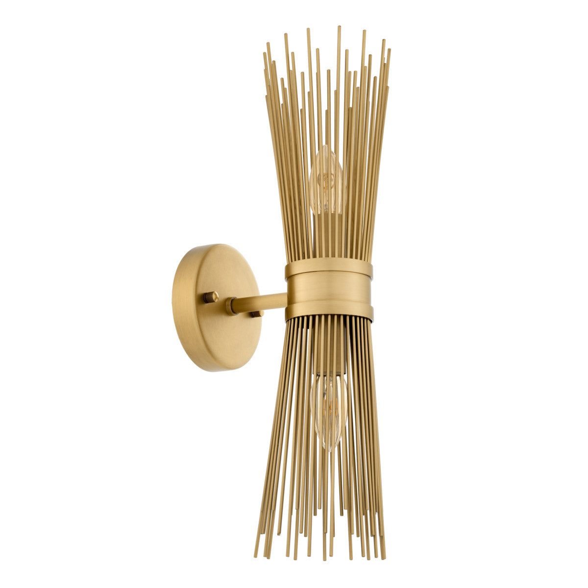 Eichholtz Wall Lamp Romeo Double this wall lamp pairs refined design with elevated materials for a statement in any luxury