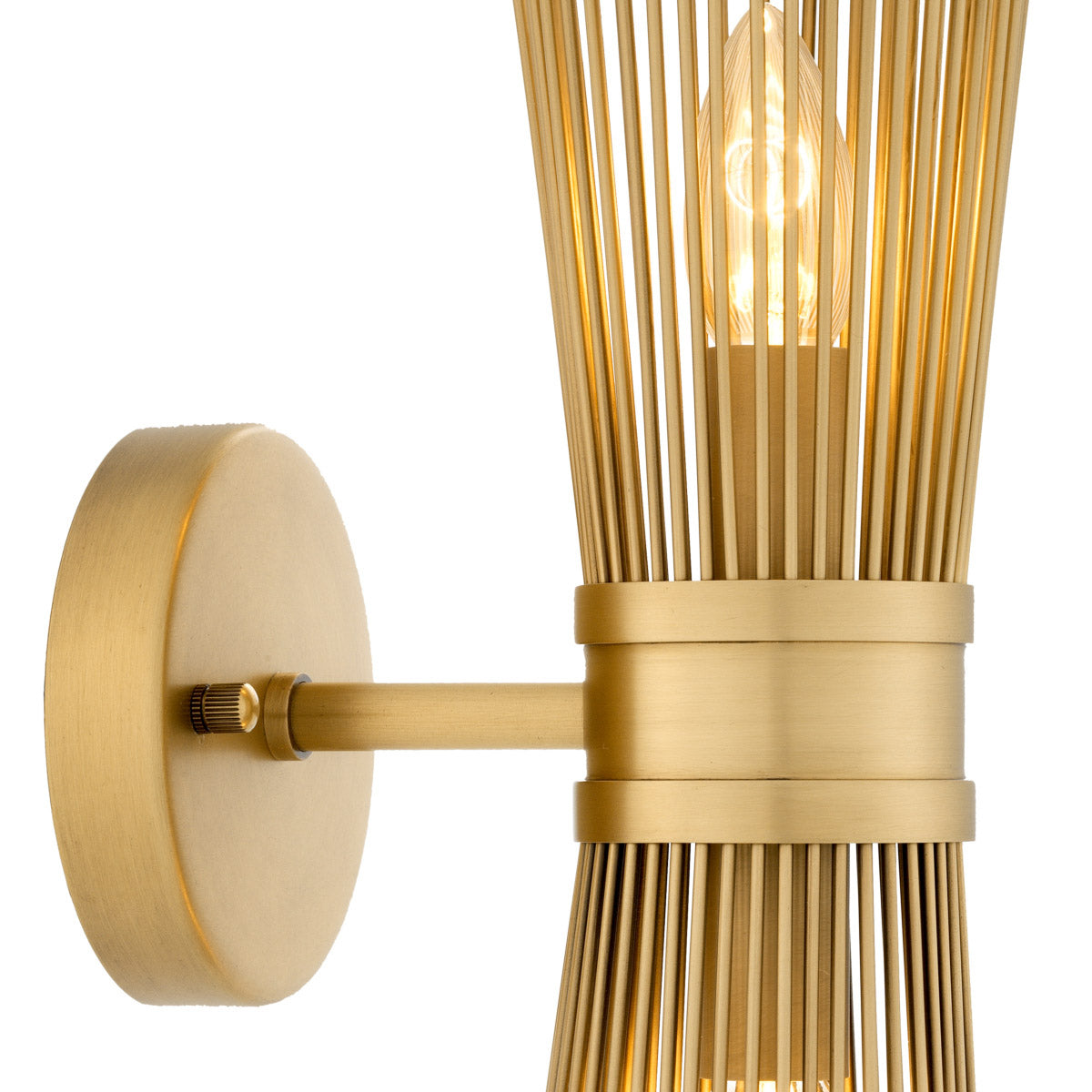 Eichholtz Wall Lamp Romeo Double interior. Dimensions W 4.5" D 7.5" H 18.5" Expertly made for enduring style and everyday