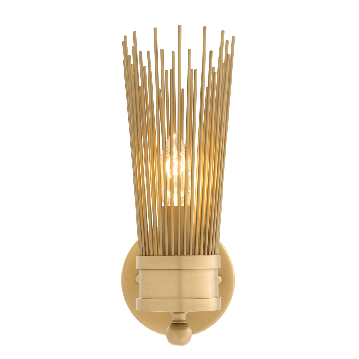 Eichholtz Wall Lamp Romeo Single the wall it adorns. This contemporary wall light has an antique brass finish and suits
