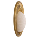 Eichholtz Wall Lamp Savono the alabaster shade adds a touch of ethereal beauty with its unique variations in color,