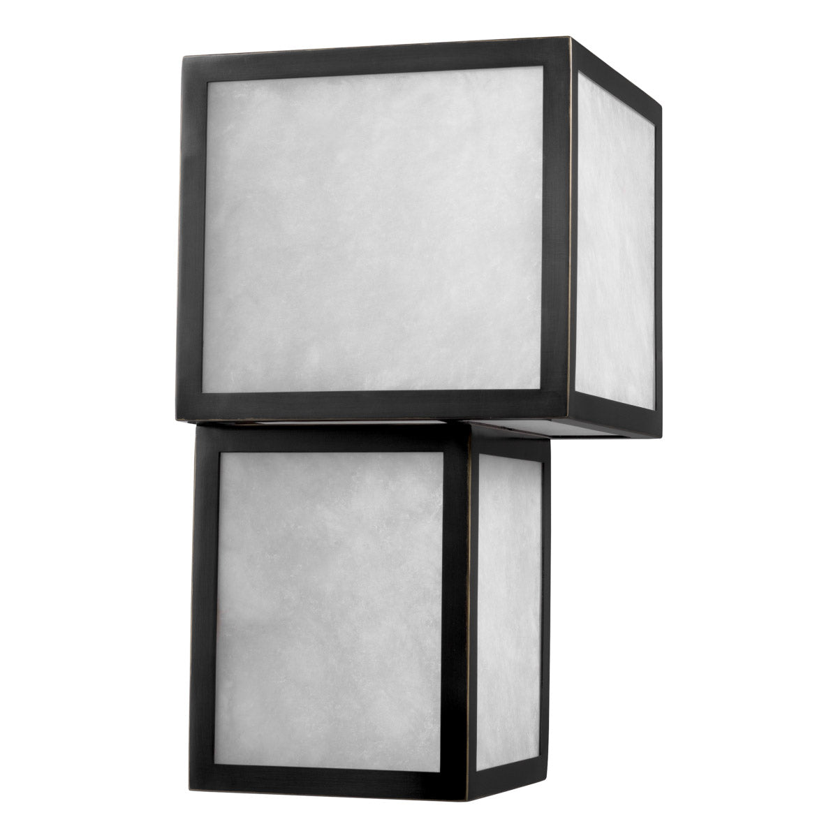 Eichholtz Wall Lamp Serchio warm, diffused glow, complemented by a striking black finish. It is an iconic addition to