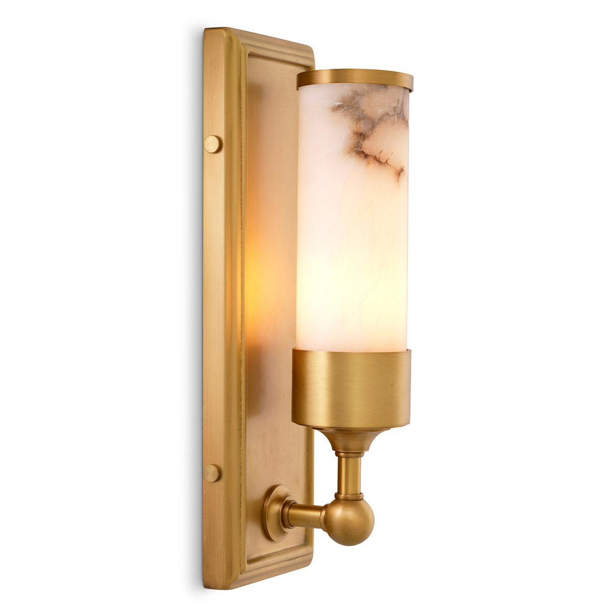 Eichholtz Wall Lamp Valentine Embrace the inherent charm of alabaster and let the Valentine Wall Lamp infuse your surroundings